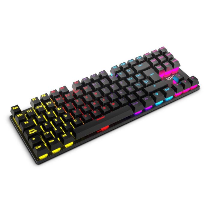 KROM Kasic TKL Teclado Mecánico TKL USB con Iluminación RGB Rainbow y Switches Rojos de Alto Rendimiento, Anti-Ghosting (25 Teclas), Modo Juego, Negro 1 KROM Kasic TKL Teclado Mecánico TKL USB con Iluminación RGB Rainbow y Switches Rojos de Alto Rendimiento, Anti-Ghosting (25 Teclas), Modo Juego, Negro 1