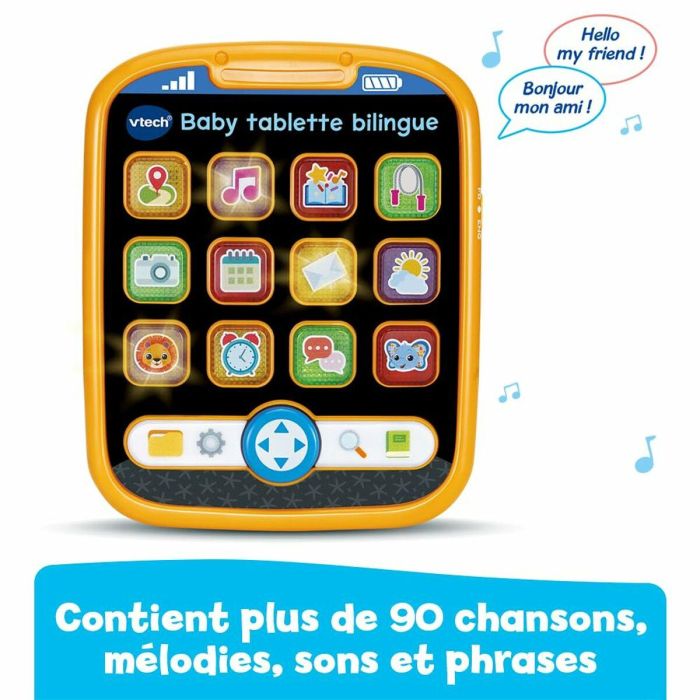 Vtech Baby Tableta Bilingüe para Bebé - Juguete Educativo con 12 Botones Iluminados, Francés e Inglés (9-36 meses) 2 Vtech Baby Tableta Bilingüe para Bebé - Juguete Educativo con 12 Botones Iluminados, Francés e Inglés (9-36 meses) 2