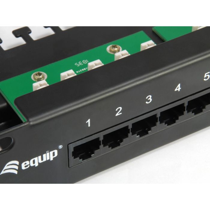 Equip Patchpanel 25x RJ45 Cat3 19" UTP 1HE ISDN schwarz 3
