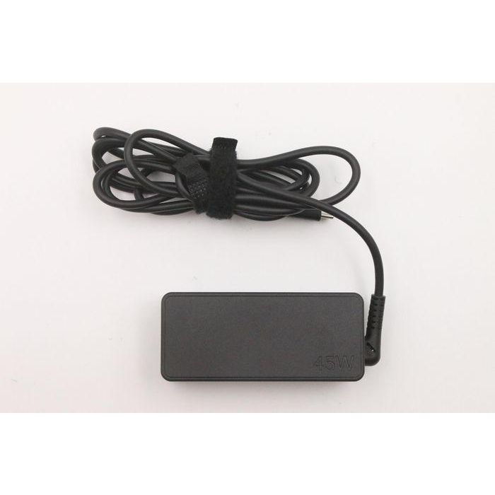 Lenovo 45W 3-pin AC adapter with multiple voltage levels (20V, 15V, 9V, 5V), compatible with Lenovo devices. 1 Lenovo 45W 3-pin AC adapter with multiple voltage levels (20V, 15V, 9V, 5V), compatible with Lenovo devices. 1