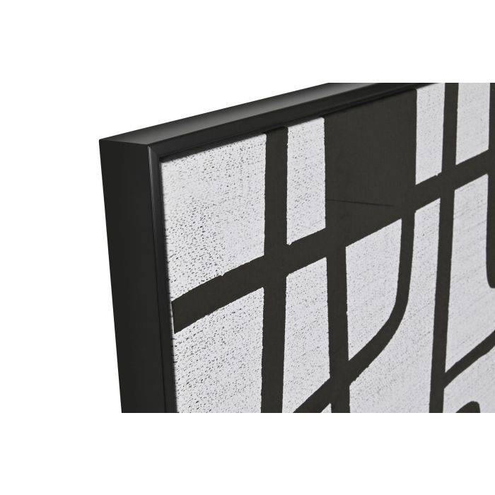 Cuadro Home ESPRIT Blanco Negro Moderno 103 x 4,5 x 143 cm (2 Unidades) 1 Cuadro Home ESPRIT Blanco Negro Moderno 103 x 4,5 x 143 cm (2 Unidades) 1