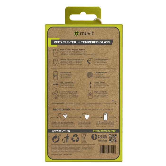 Muvit Funda Samsung Galaxy S24 Plus con Protector de Pantalla Eco Responsable - Pack Recycletek 100% Reciclado 2 Muvit Funda Samsung Galaxy S24 Plus con Protector de Pantalla Eco Responsable - Pack Recycletek 100% Reciclado 2