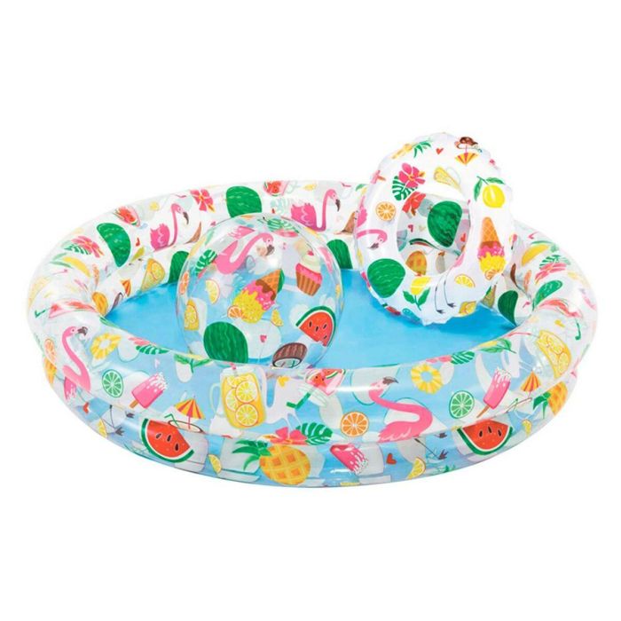 Piscina Hinchable para Niños Intex Tropical Aros 150 l 122 x 25 cm (12 Unidades) 4