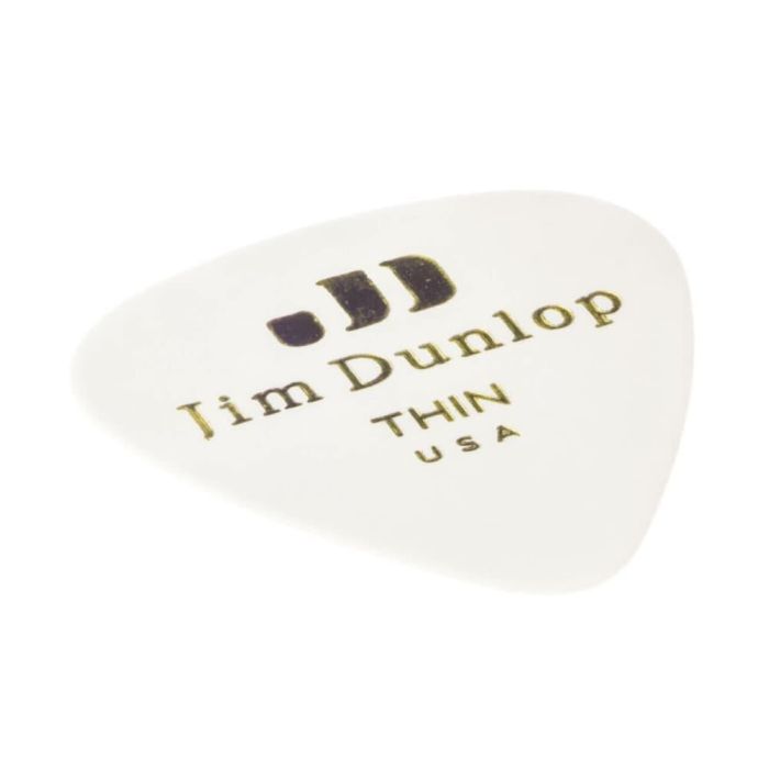 Dunlop Pack 72 Púas Genuine Celluloid Classic Blanca - Thin 1