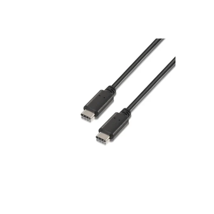 Aisens Cable USB 2.0 3A Tipo USB-C Macho - USB-C Macho Negro 1.0M 0 Aisens Cable USB 2.0 3A Tipo USB-C Macho - USB-C Macho Negro 1.0M 0