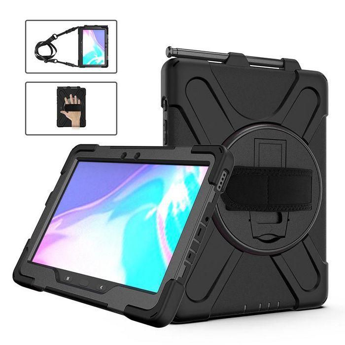 eSTUFF Funda Defender Cuerpo Completo para Samsung Galaxy Tab Active Pro/Active 4 Pro Antigolpes con Protector de Pantalla - Negro