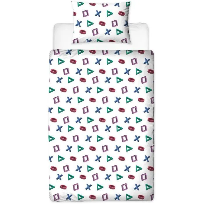 Playstation PLA3700891712521 Juego de Cama Reversible Microfibra 140 x 200 cm + 1 Funda de Almohada 63 x 63 cm 2