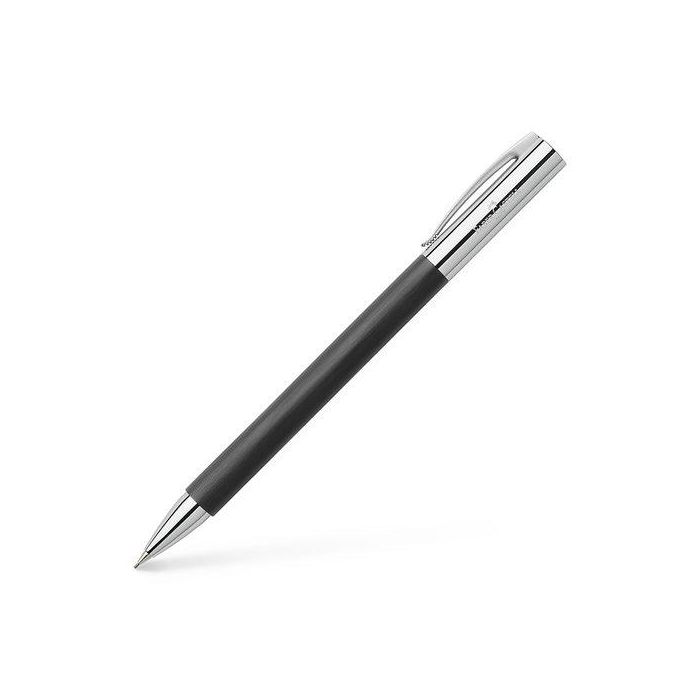 Portaminas Faber-Castell Ambition (0,7) Metal Crom.Y Resina Negra