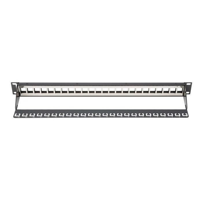 Digitus Modular Patch Panel, 24-port, 1U 19", black 1