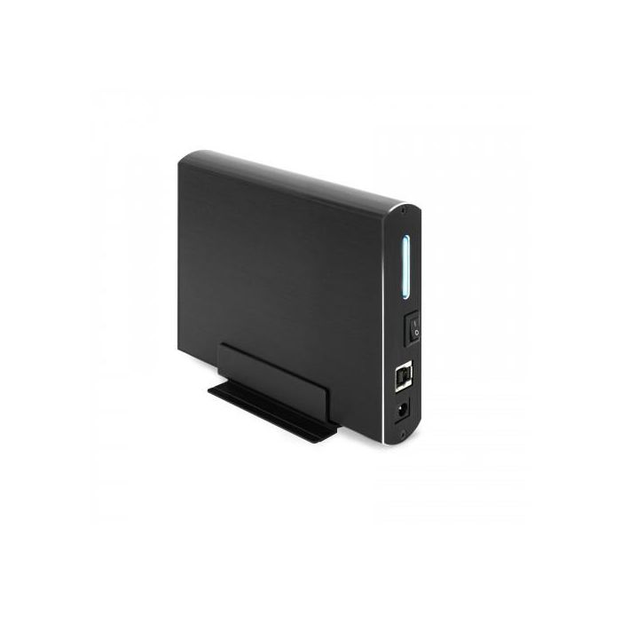 TooQ TQE-3531B Caja Externa para Disco Duro 3.5", USB 3.1 Gen 1 (5 Gbps), hasta 8 TB, SATA I/II/III, UASP, Aluminio Negro 1