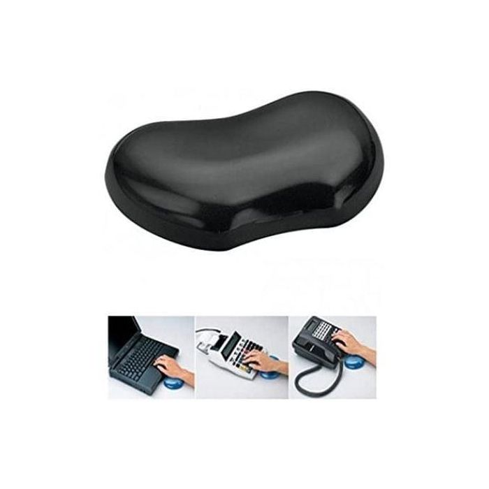 Fellowes Reposamuñecas Gel Flexible Crystal Negro - Resistente a Manchas, Superficie Ideal para Ratón 2 Fellowes Reposamuñecas Gel Flexible Crystal Negro - Resistente a Manchas, Superficie Ideal para Ratón 2