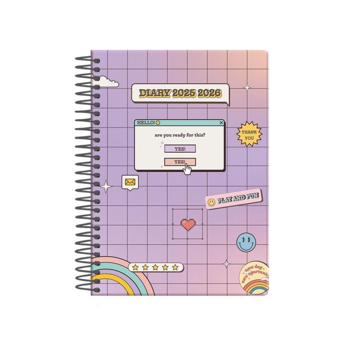 Agenda Escolar Liderpapel 25-26 Espiral 2000'S Random Morado Dia Pagina A5 Bilingüe Papel Fsc 80 gr 1 Agenda Escolar Liderpapel 25-26 Espiral 2000'S Random Morado Dia Pagina A5 Bilingüe Papel Fsc 80 gr 1