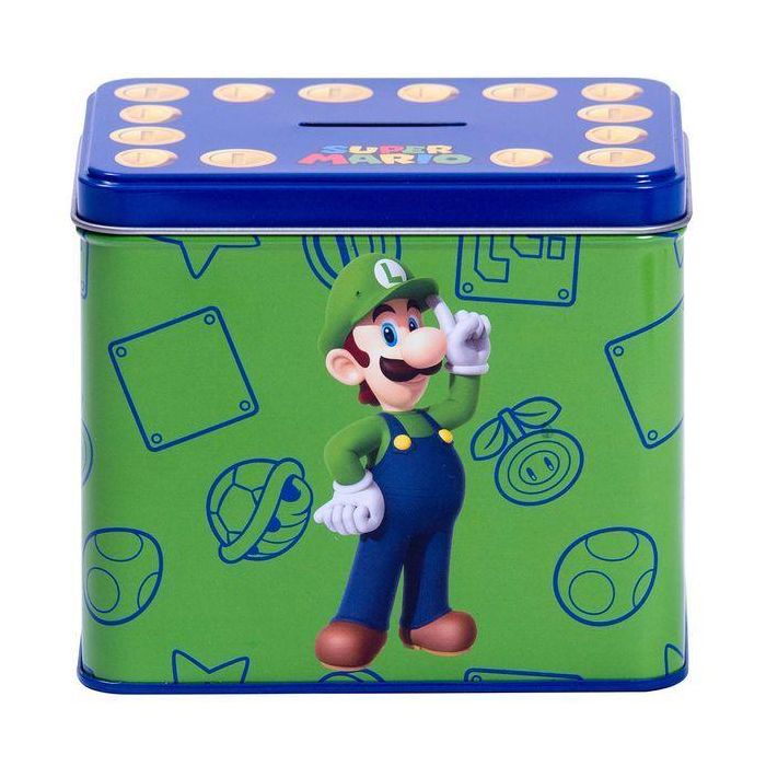Hucha + taza Luigi Super Mario Bros Nintendo 1 Hucha + taza Luigi Super Mario Bros Nintendo 1