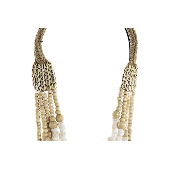 DKD Home Decor Decoracion Balines Blanco Natural 21 x 10 x 62 cm 2