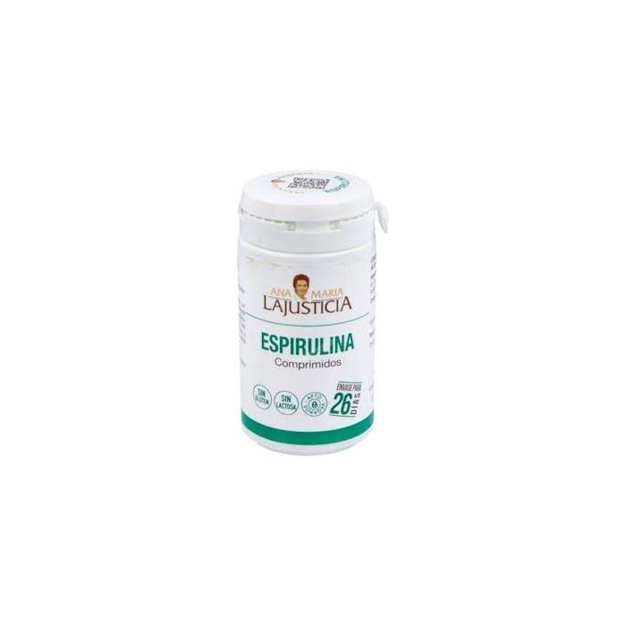 ANA MARIA LAJUSTICIA Alga Espirulina 160 Comprimidos - Suplemento vegetal rico en proteínas y minerales para veganos