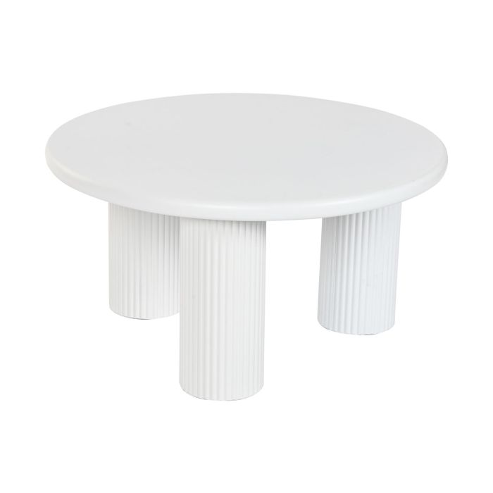 DKD Home Decor Mesa Auxiliar Cuadrada Moderna de Metal Blanco para Salón o Dormitorio - Desmontable, 75x75x40 cm 1 DKD Home Decor Mesa Auxiliar Cuadrada Moderna de Metal Blanco para Salón o Dormitorio - Desmontable, 75x75x40 cm 1