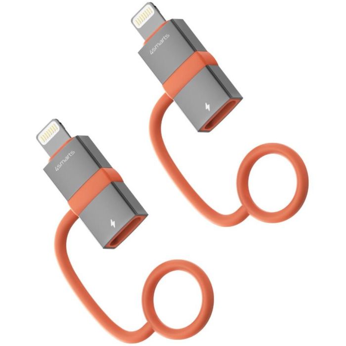 4smarts Adaptador USB-C a Lightning PD 27W, 2 unidades, color gris