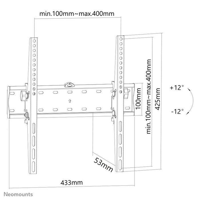 Neomounts Tiltable Wall Mount - Black 14 Neomounts Tiltable Wall Mount - Black 14