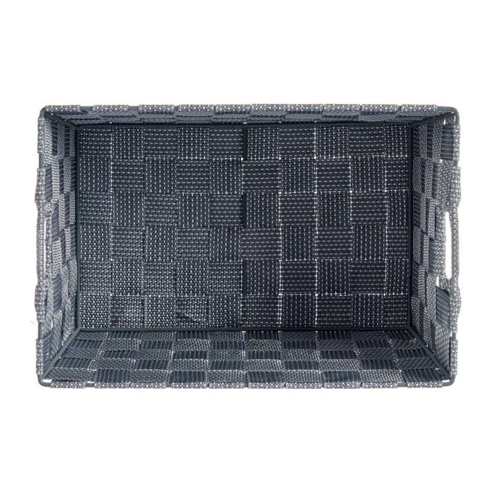 Cesta Tela Conica Rect Con Asas Med Gris Kipit 30X14CM (18 Unidades) 3 Cesta Tela Conica Rect Con Asas Med Gris Kipit 30X14CM (18 Unidades) 3