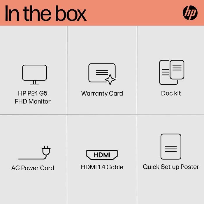 HP P24 G5 FHD Monitor 5 HP P24 G5 FHD Monitor 5