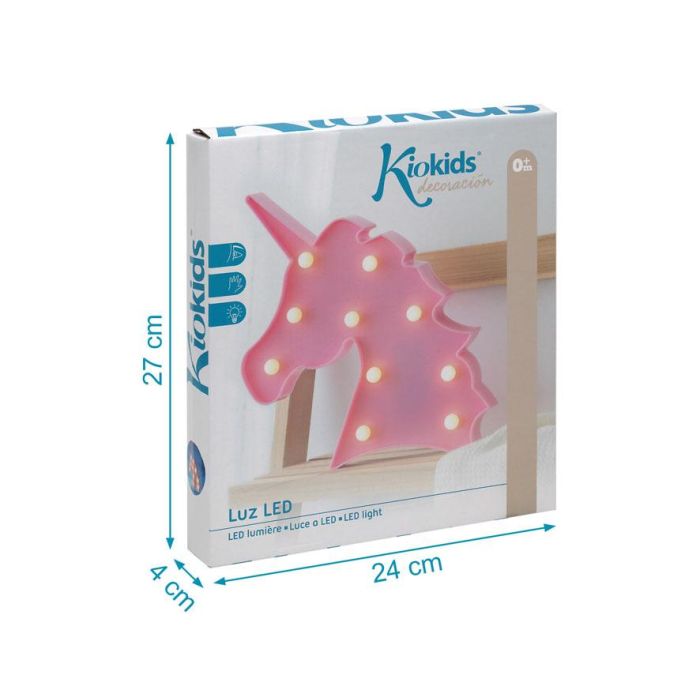 KioKids Lámpara LED Unicornio Rosa para Dormitorio Infantil - Luz Nocturna Decorativa Inalámbrica a Pilas - Ideal para Bebés y Niños 4 KioKids Lámpara LED Unicornio Rosa para Dormitorio Infantil - Luz Nocturna Decorativa Inalámbrica a Pilas - Ideal para Bebés y Niños 4