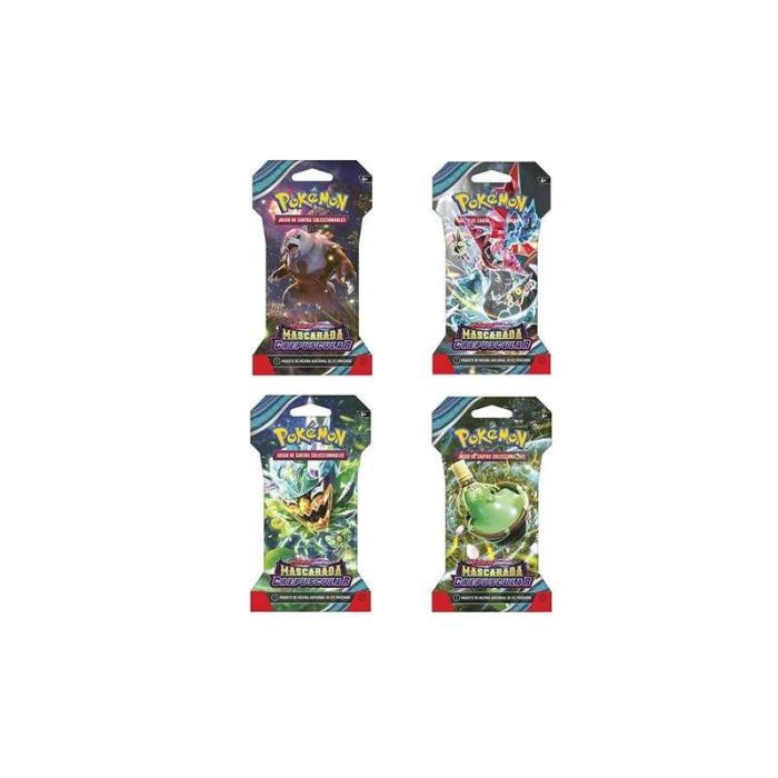 Carta pokemon sv07 sleeved incluye cada sobre 10 cartas.