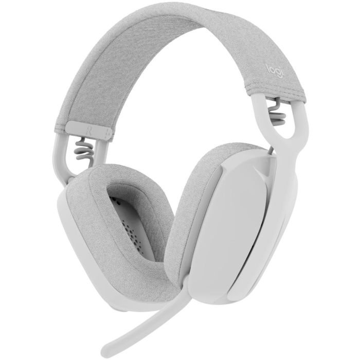 Logitech Zone Vibe 100 Auriculares Inalámbricos Bluetooth Full Size Off-White con Micrófono Flip-to-Mute