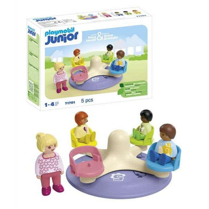 Playmobil Carrusel de Figuras Junior para Bebés y Niños. Incluye 1 figura Junior y 2 infantiles. Edad +1 año. 3 Playmobil Carrusel de Figuras Junior para Bebés y Niños. Incluye 1 figura Junior y 2 infantiles. Edad +1 año. 3