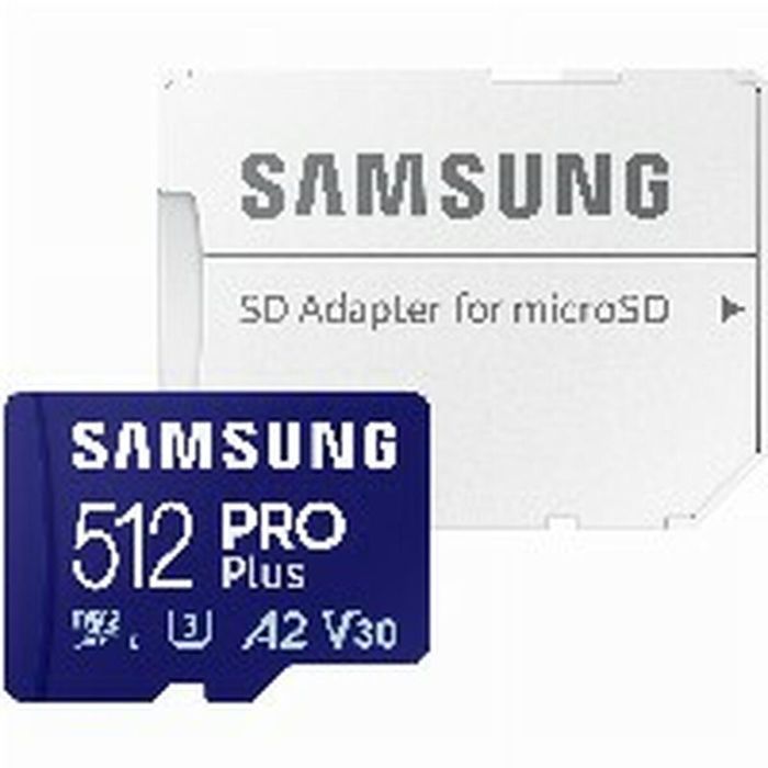 Tarjeta de Memoria Micro SD con Adaptador Samsung MB-MD512SA/EU 512 GB 22