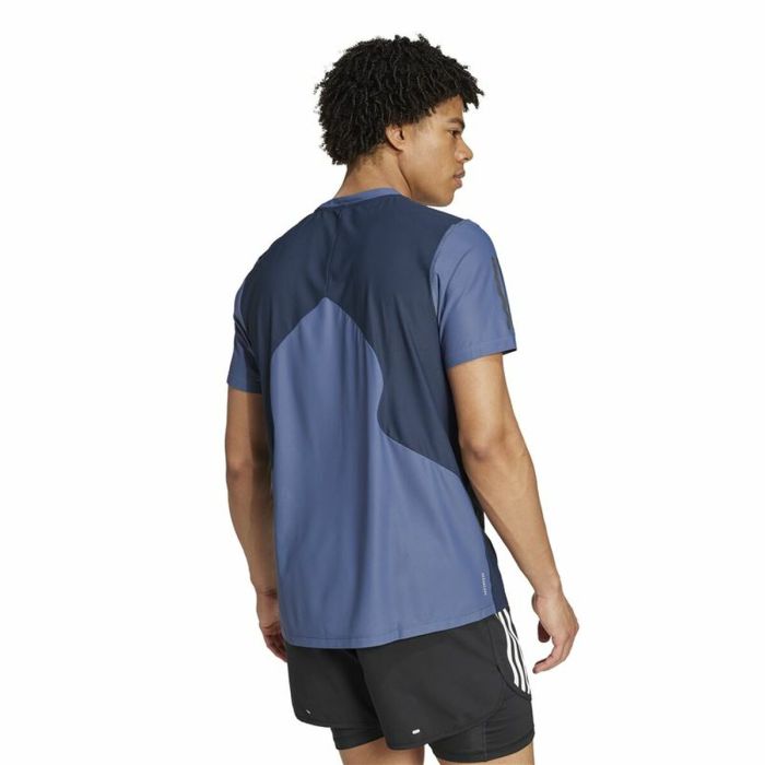 Camiseta de Manga Corta Hombre Adidas Own The Run Colorblock 3 Camiseta de Manga Corta Hombre Adidas Own The Run Colorblock 3