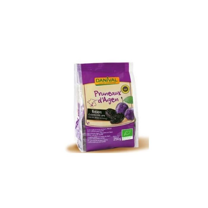 DANIVAL Ciruelas Pasas de Agen Bio 250g, 100% Orgánicas y Rehidratadas