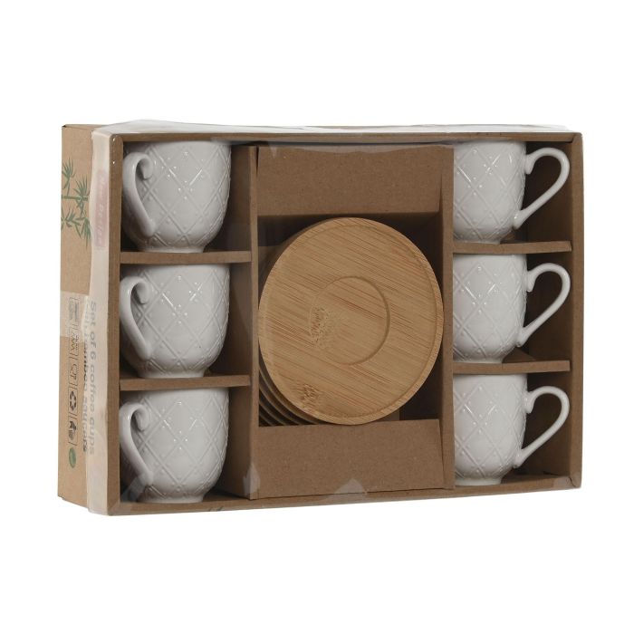 Cafe Basicos DKD Home Decor Blanco 5.8 x 6 x 8.4 cm Set de 6 3