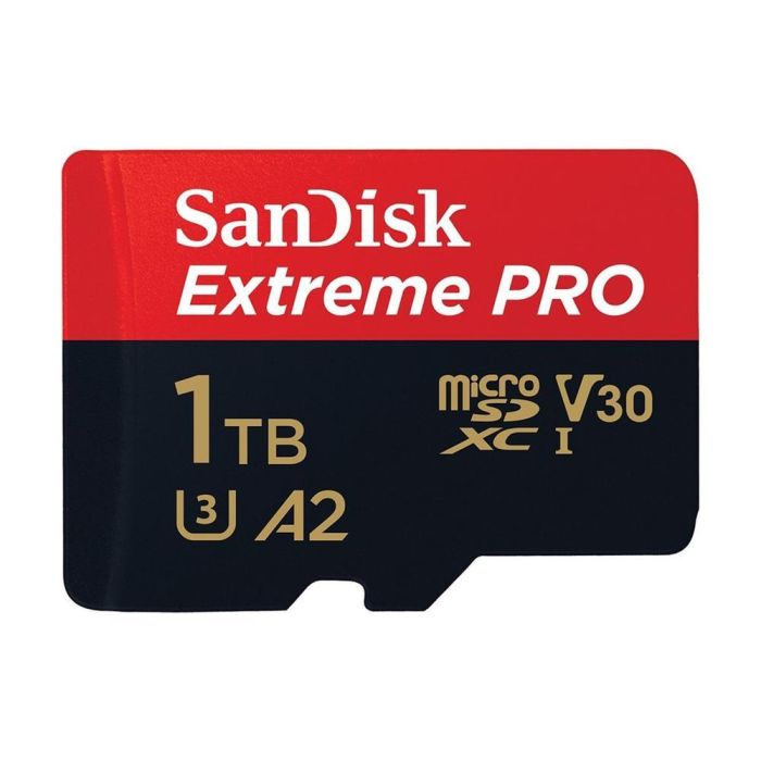 SanDisk Extreme PRO microSDXC 1TB 200MB/s Lectura 140MB/s Escritura Clase 10 U3 V30 A2 con Adaptador SD
