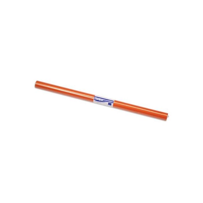 Sadipal Papel Charol Naranja en Rollo, 25 Hojas de 50x65 cm, 65 g/m², precortadas, rollo total de 50 cm x 16,25 m