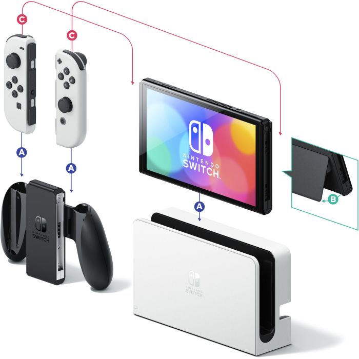 Nintendo Consola Nintendo Switch Modelo OLED Pantalla 7 Pulgadas Colores Intensos Joy-Con Blanco 5 Nintendo Consola Nintendo Switch Modelo OLED Pantalla 7 Pulgadas Colores Intensos Joy-Con Blanco 5