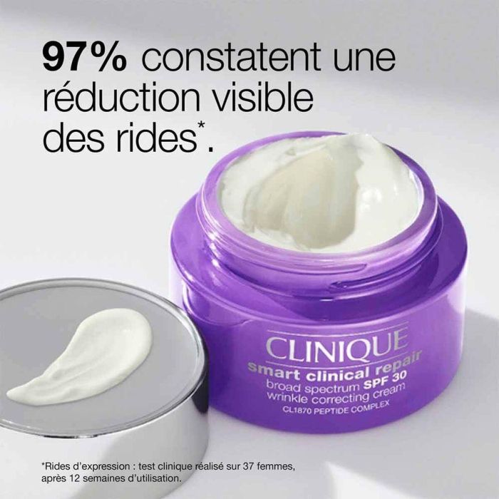 Clinique ILN50530 SMART CLINICAL Crema Antiarrugas Antiedad Hidratante SPF30 50ml. Pieles Sensibles, Corrección Arrugas y Protección UV. 4 Clinique ILN50530 SMART CLINICAL Crema Antiarrugas Antiedad Hidratante SPF30 50ml. Pieles Sensibles, Corrección Arrugas y Protección UV. 4