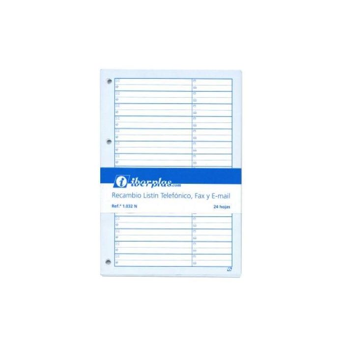 Recambio Para Listin Telefonico Iberplas Bloc 24H 4 Taladros