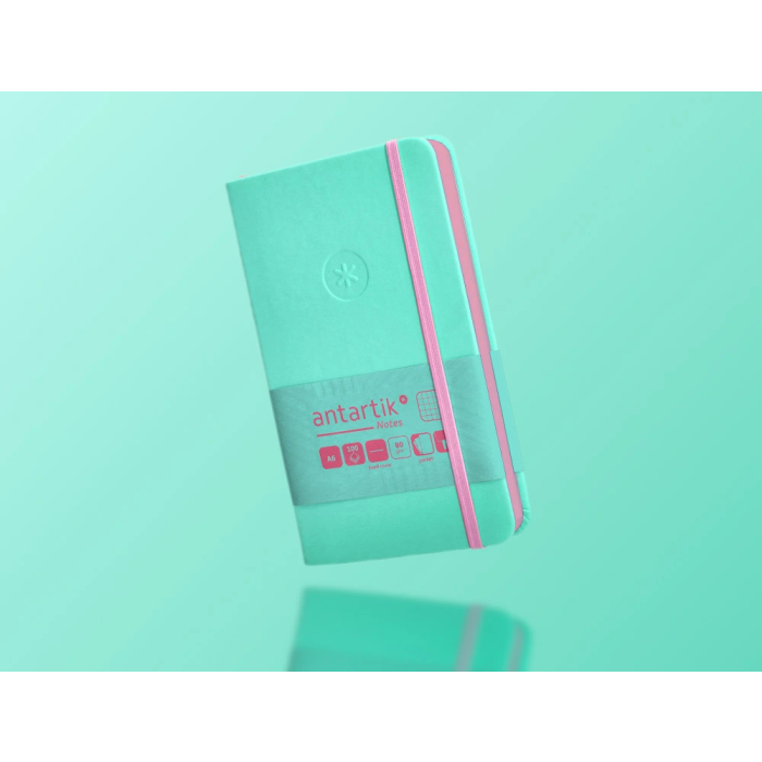 Antartik Cuaderno A6 Tapa Dura Hojas Cuadriculadas Rosa y Turquesa 100 Hojas 80gr FSC 9 Antartik Cuaderno A6 Tapa Dura Hojas Cuadriculadas Rosa y Turquesa 100 Hojas 80gr FSC 9