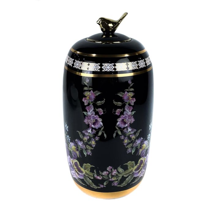 Jarron Shabby DKD Home Decor Negro 16 x 32 x 16 cm Jarron Shabby DKD Home Decor Negro 16 x 32 x 16 cm