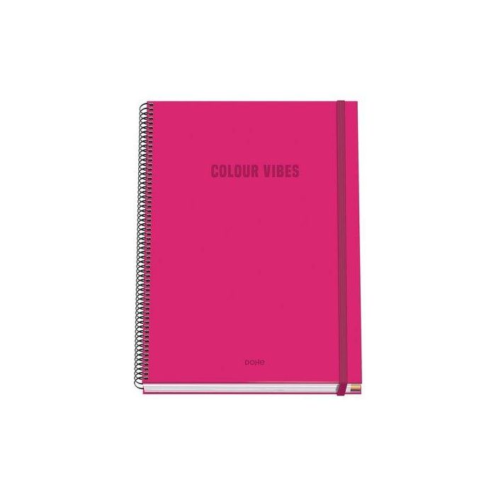 Bloc Dohe Colour Vibes Micro.Tapa Extra A4 100H 90Gr Cuadric.5X5 Rosa