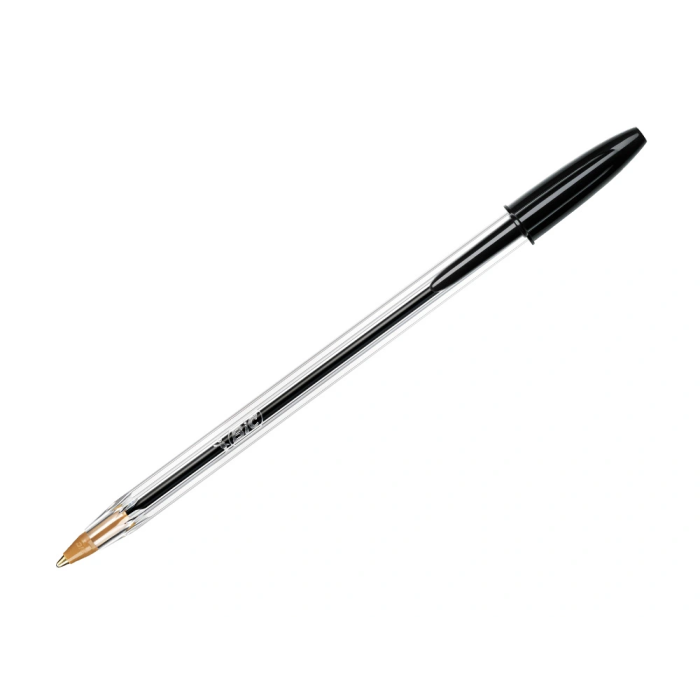 Bic Bolígrafo Cristal Original Tinta Negra Bolsa 5 Unidades Punta Media 1mm Trazo 0.32mm 1