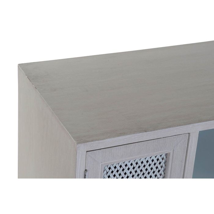 Mueble Tv Moderno DKD Home Decor Blanco 41 x 61 x 110 cm 1