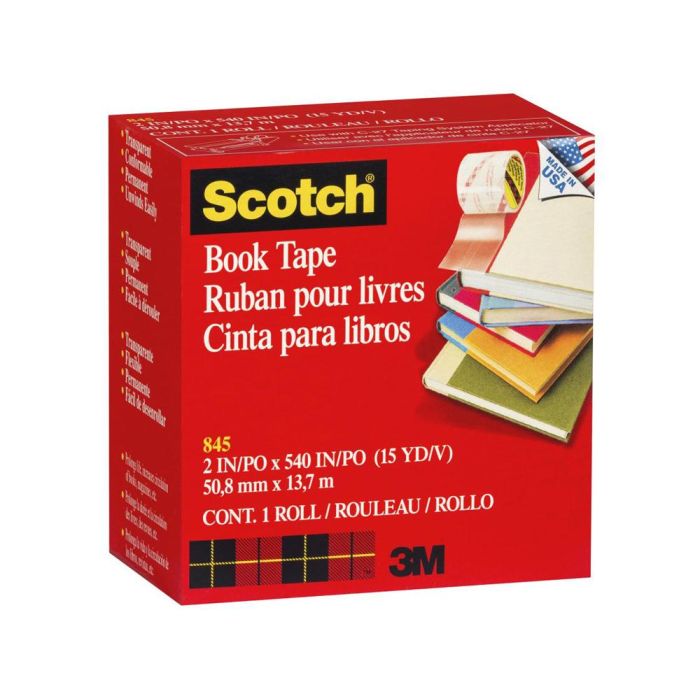 Cinta Adhesiva Scotch 845 Book Tape 13,7 Mt X 50,8 mm 1