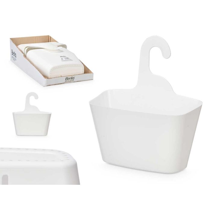 Portautensilios Ducha Blanco Berilo 28X31CM (24 Unidades) Portautensilios Ducha Blanco Berilo 28X31CM (24 Unidades)