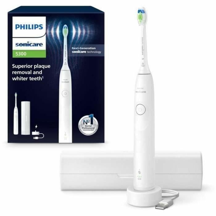 Philips HX7108/02 Cepillo de Dientes Eléctrico Sonicare Serie 5300 Blanco 4
