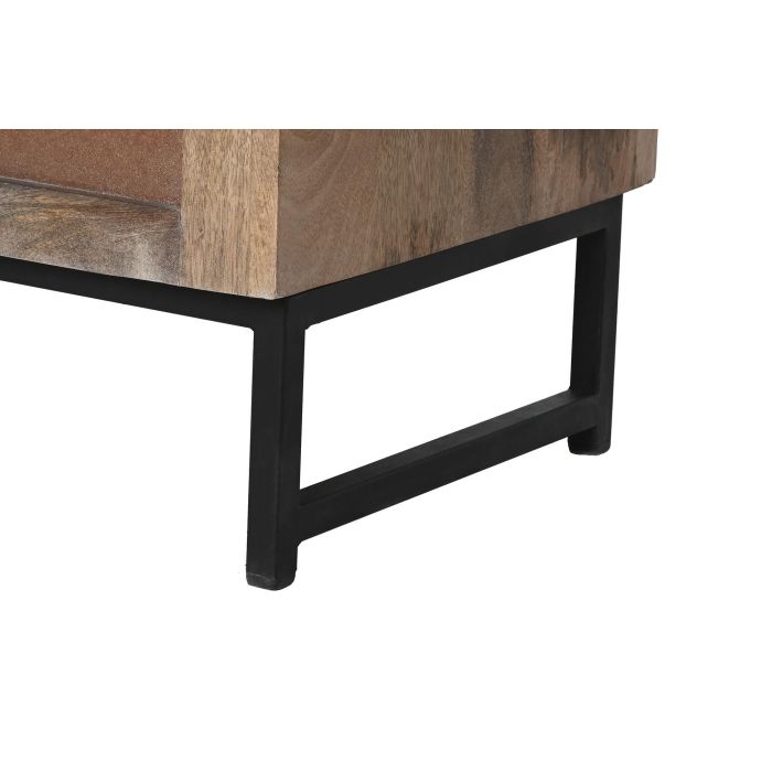 Aparador Home ESPRIT Marrón Negro Plateado 80 x 38 x 80 cm 9 Aparador Home ESPRIT Marrón Negro Plateado 80 x 38 x 80 cm 9