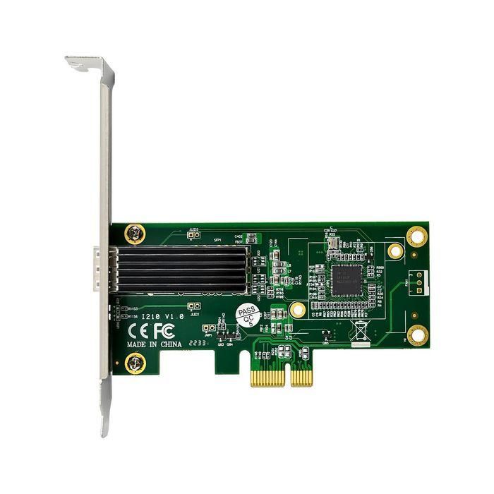 MicroConnect Adaptador de Red Ethernet PCIe SFP para Servidor - Fibra Óptica 1000SX/LX hasta Larga Distancia 1