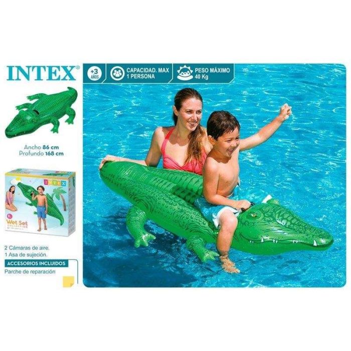 Intex Figura Hinchable Cocodrilo 168x86 cm (+ 3 años) 6