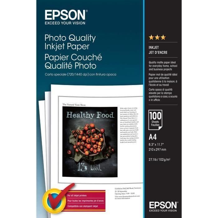 Epson C13S041061 100 hojas A4 102g 1 Epson C13S041061 100 hojas A4 102g 1