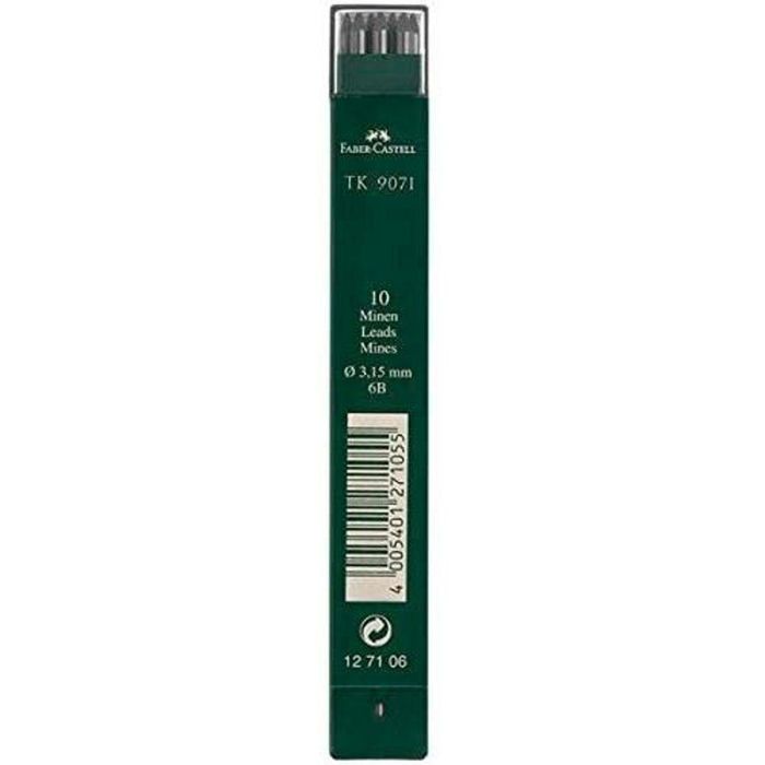 Recambio de mina Faber-Castell Madera 3 Piezas 6B 1